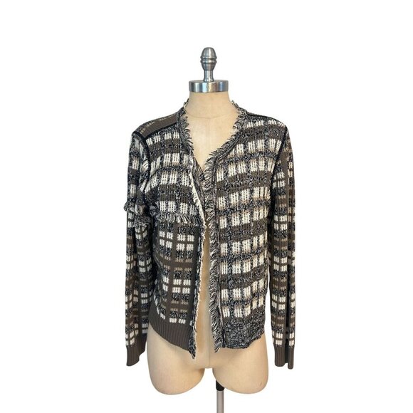 NWT Cabi Classic Cardigan 4097 100% Cotton Sweater Size Large - Picture 2 of 6